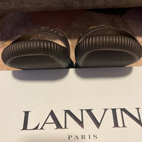 LANVIN Men's Arpege Slide Sandals - Picture 5 of 12